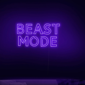 Neon LED užrašas "BEAST MODE"