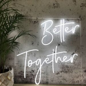 Neon LED užrašas "Better Together"