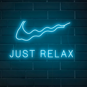 Neon LED ženklas "Just Relax"