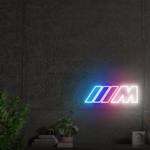 Neon LED ženklas "M"