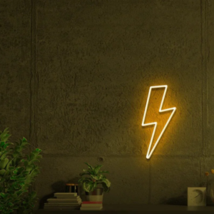 Neon LED ženklas "Žaibas"