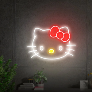 Neon LED ženklas "Hello Kitty"