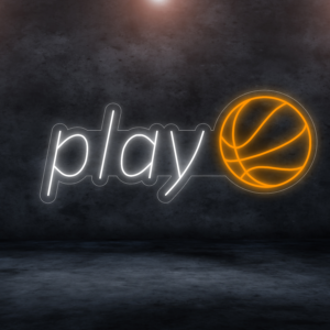 Neon LED ženklas "Play"